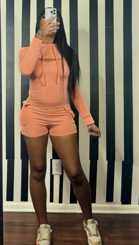 Peachy Dazed Romper